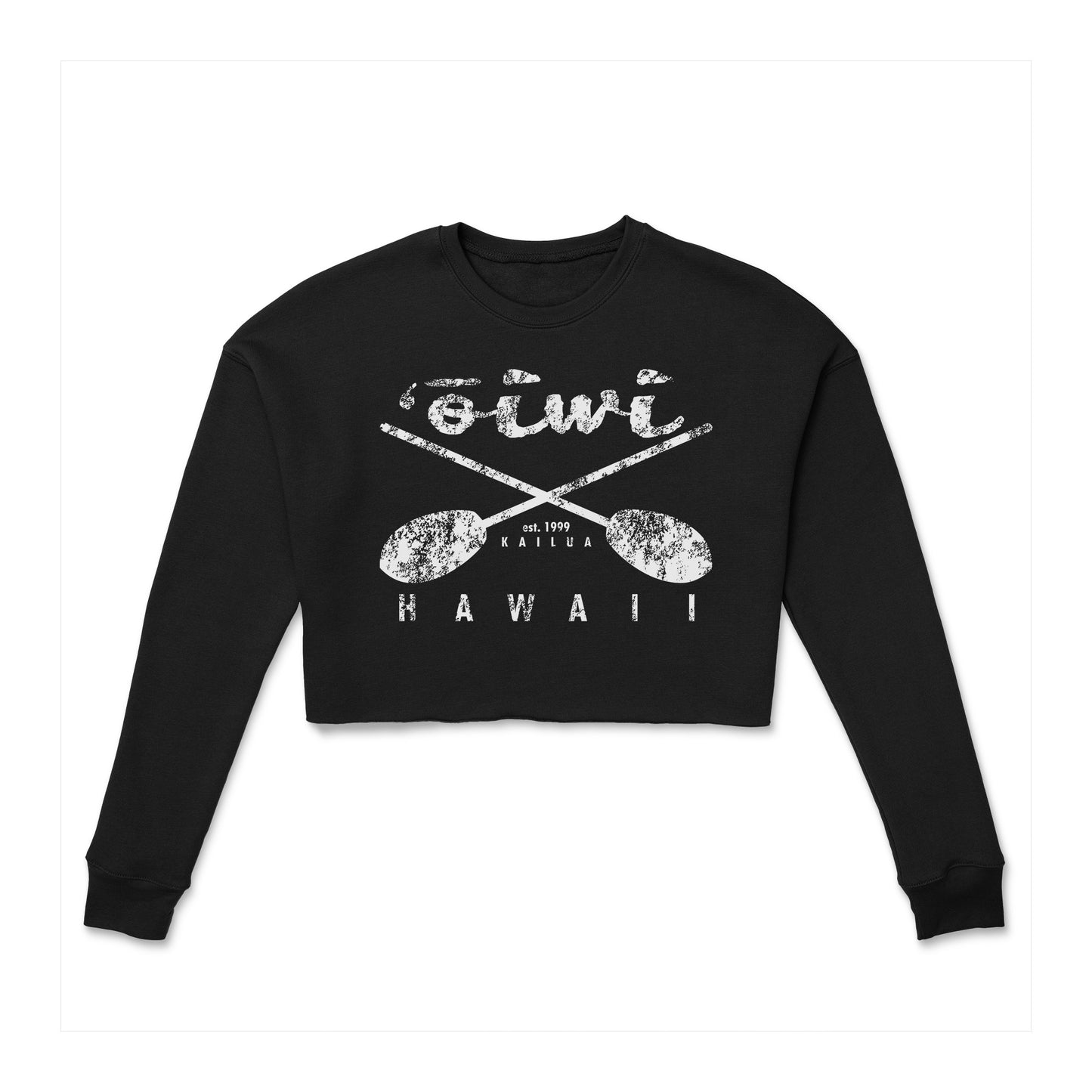 Wahine Crop Crosspaddle Sweatshirt Tee - ‘Ōiwi
