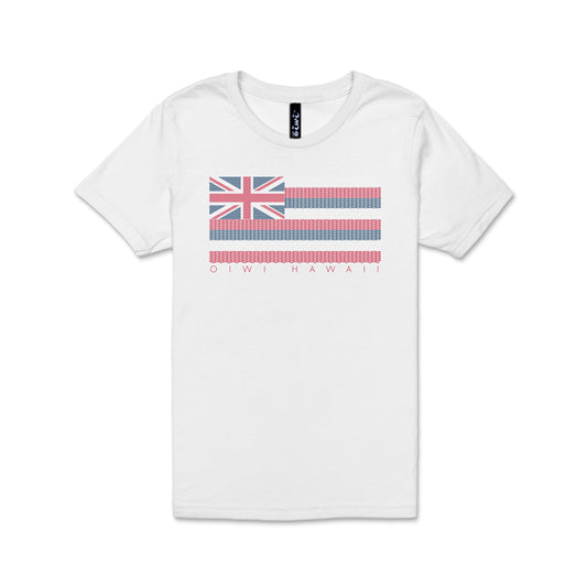 Kakau Flag KEIKI Short Sleeve TShirt - Oiwi
