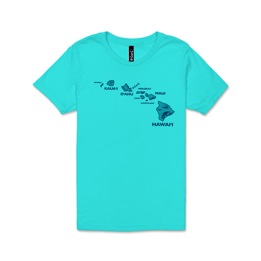 Archipelago Keiki Tshirt in Blue - Oiwi