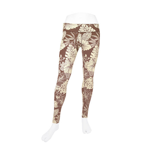 Kohala Wahine Leggings in Brown - ‘Ōiwi