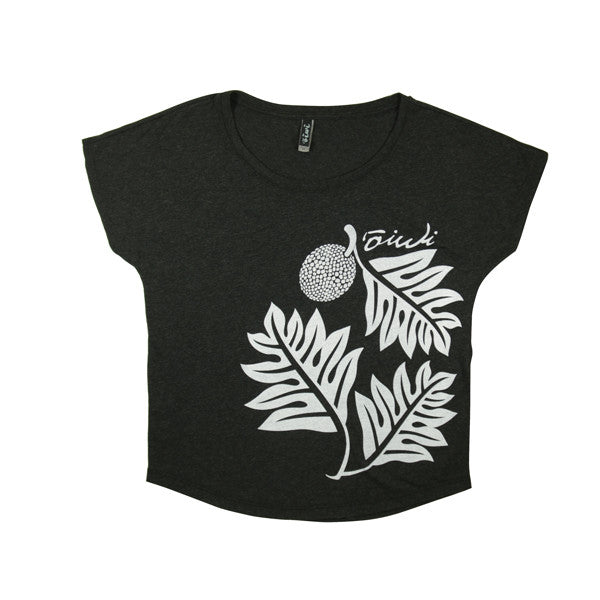Ulu Wahine Dolman Tee in Black - ‘Ōiwi