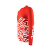 Bump Long Sleeve UPF 30 Shirt in Red - Oiwi