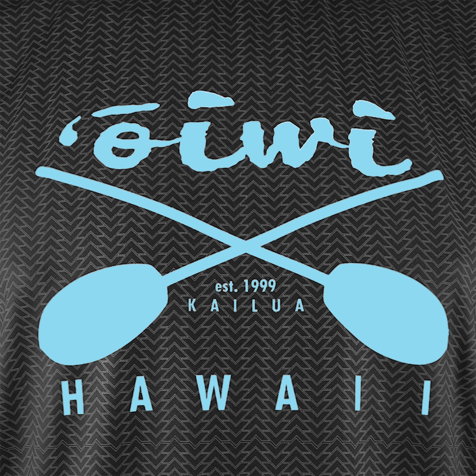 Cross Paddles Short Sleeve UPF 30 Shirt in Black - Oiwi