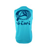 Oiwi Logo Sleeveless UPF 30 Shirt in Bright Blue - Oiwi