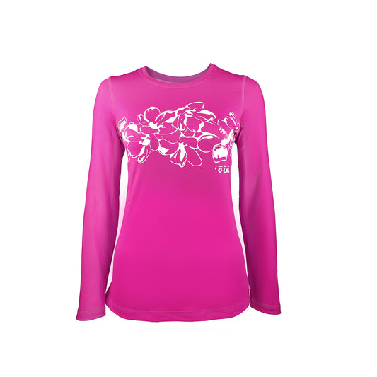 Wahine Puakenikeni Long Sleeve UPF 30 Shirt - Oiwi