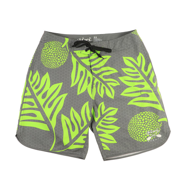 Ulu Kane Grey/Green Board Shorts - Oiwi