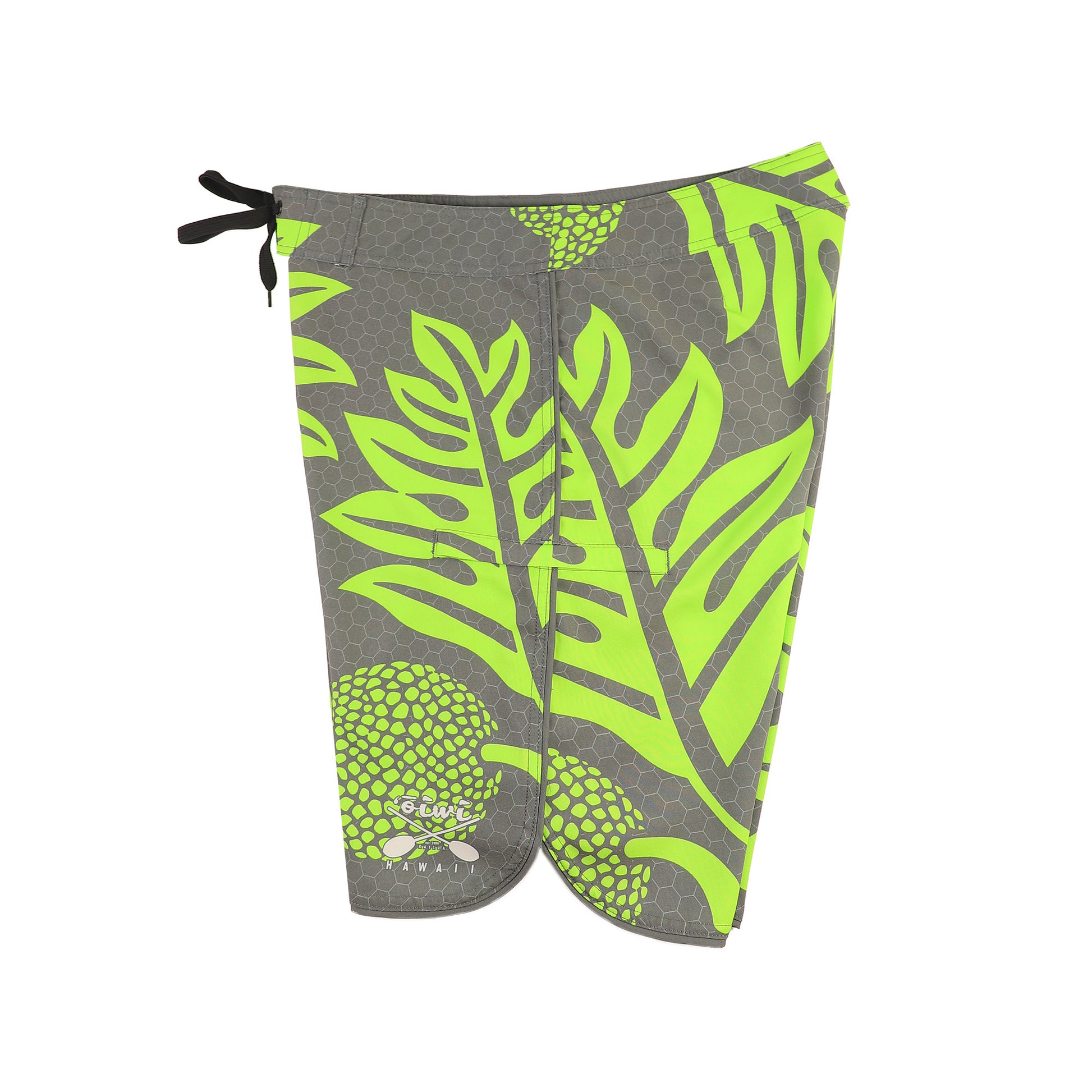 Ulu Kane Grey/Green Board Shorts - Oiwi