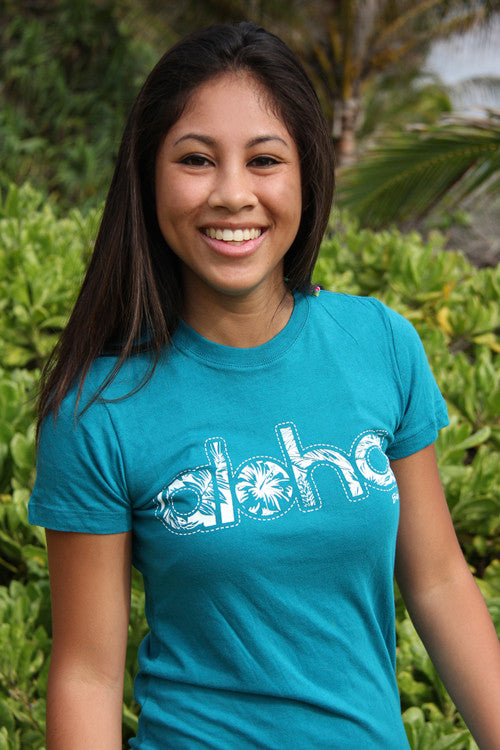 Aloha Print Wahine Tee - ‘Ōiwi