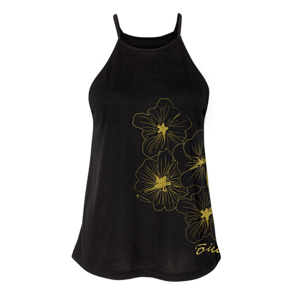 Ilima Wahine High Neck Flowy Tank Tee - ‘Ōiwi