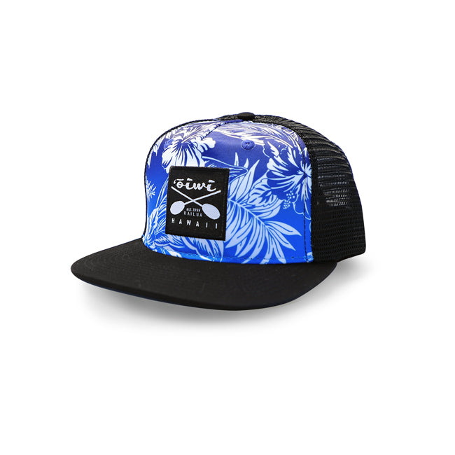 Kahala Flat Bill Classic Snapback Hat - Oiwi