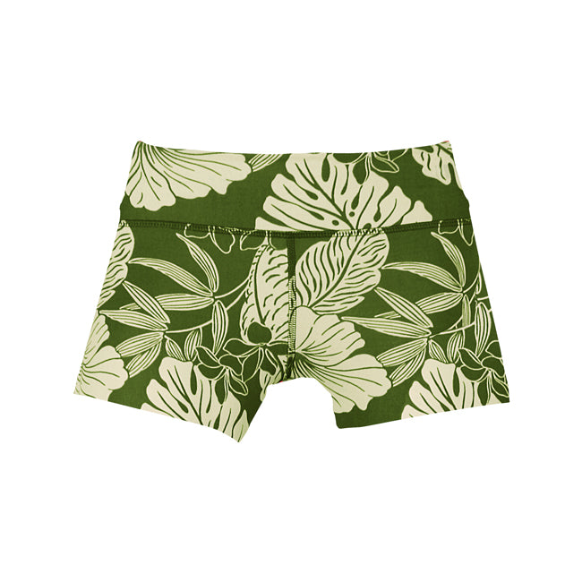 Kohala Wahine Short Tights in Green - ‘Ōiwi