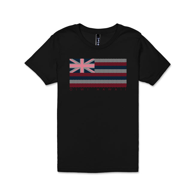 Kakau Flag KEIKI Short Sleeve TShirt - Oiwi