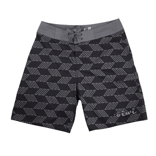 Kapa Kane Black/Grey Board Shorts - ‘Ōiwi