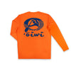 Oiwi Logo Long Sleeve UPF 30 Shirt in Orange - Oiwi
