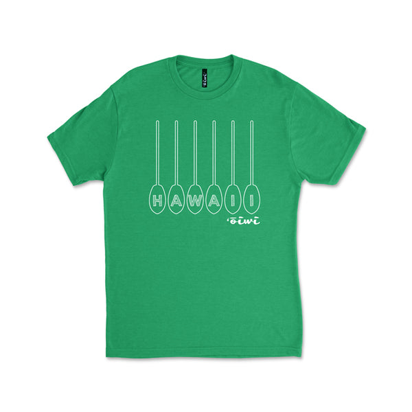 Paddles Up T-shirt in Green - Oiwi
