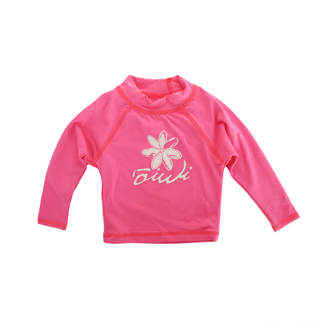 Tiare Blossom Baby UPF 50+ Shirt in Pink - Oiwi