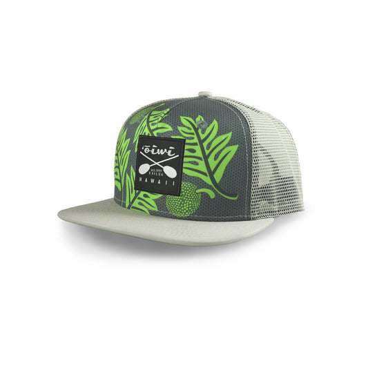 Ulu Flat Bill Classic Snapback Hat - Oiwi